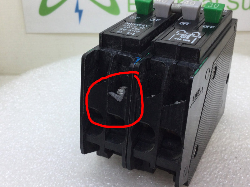 Murray EP434 30/40 Amp 2 Pole 120/240V Quad Circuit Breaker - Cosmetic Flaw