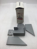 Wiremold G3011E 90 Degree Flat Raceway Elbow in Gray