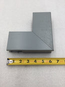 Wiremold G3011E 90 Degree Flat Raceway Elbow in Gray