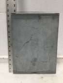Square D QOB6-12L100RB 100 Amp 6 Space 120/240V Enclosure Cover 12 1/2" x 9"