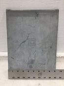 Square D QOB6-12L100RB 100 Amp 6 Space 120/240V Enclosure Cover 12 1/2" x 9"