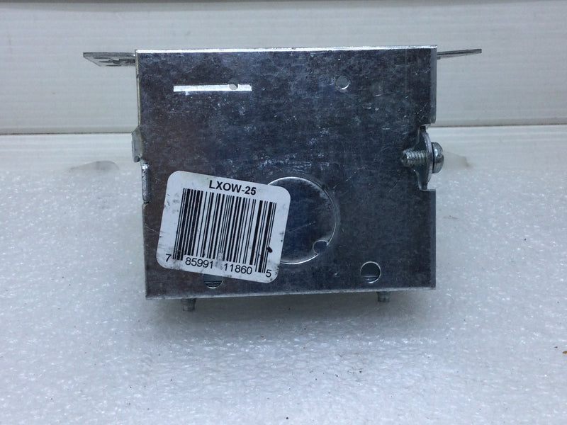 Steel City LXOW-25 2-1/2" Gangable Switch Box with Flush Ears 1/2" Knockouts