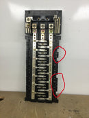 Square D NQOB Series E 225 Amp 42-Space 42-Circuit 3 Phase Panelboard Guts Only 9" x 24"