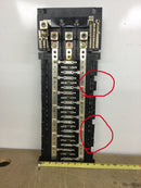 Square D NQOB Series E 225 Amp 42-Space 42-Circuit 3 Phase Panelboard Guts Only 9" x 24"