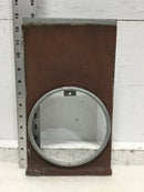 Ring Type Meter Cover w/Top Back Bracket 12 3/4" x 7 1/4"