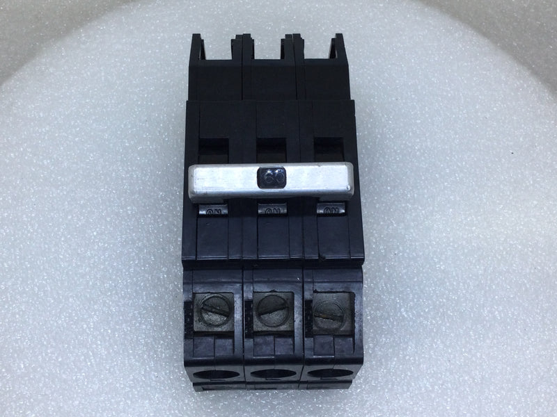 Zinsco/GTE/Sylvania QB243060 60 Amp 3 Pole 240V Circuit Breaker