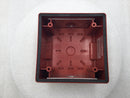 Wheelock IOB-R Weatherproof Back Box in Red