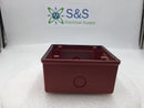 Wheelock IOB-R Weatherproof Back Box in Red