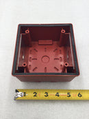 Wheelock IOB-R Weatherproof Back Box in Red