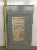 Crouse Hinds Panel Cover Only LC212MC-Combo-200 Amp Main 12/24 Space 120/240V 24 1/2" x 15 1/2"