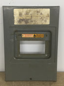 Square D QO6-12L100 100 Amp 8 Space 120/240V Dead Front Only 12 3/4" x 9"