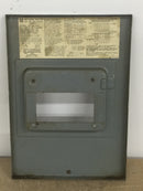 Square D QO6-12L100 100 Amp 8 Space 120/240V Dead Front Only 12 3/4" x 9"