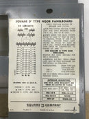 Square D Dead Front Only NQOB-304-2 30 Space 225 Amps 120/208V 3 Phase 4 Wire 120/240(Delta)V 3 Phase 4 Wire 120/240V 3 Phase 3 Wire