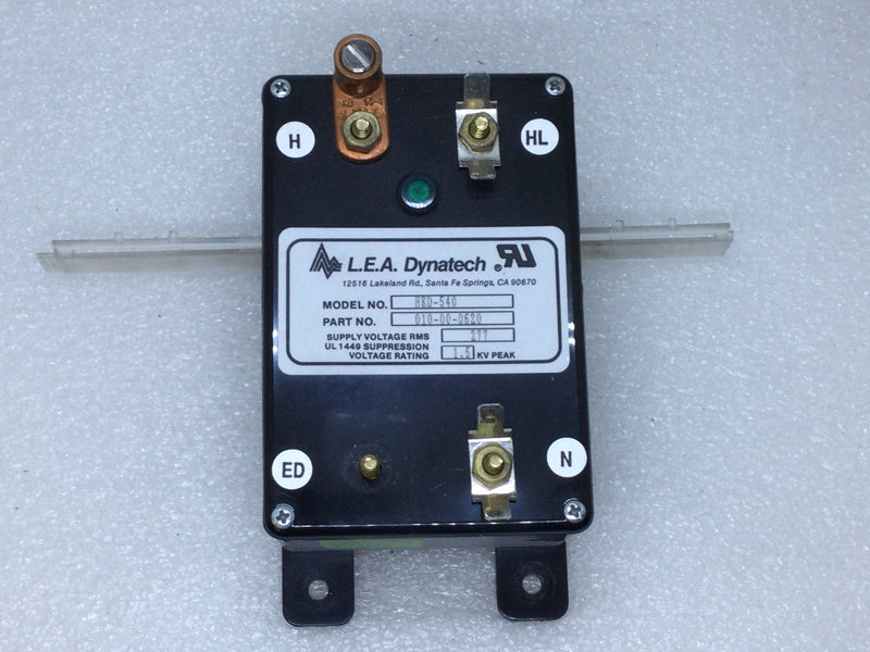 L.E.A. Dynatech 010-00-0620 Surge Suppressor 277V Voltage rating 1.5KV Peak