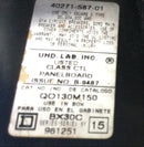 Square D QO130M150 30 Space 150A 120/240V Type QO Panel Guts Only 18" x 11"