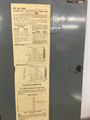 FPE X2008 200 Amp 32 Space 120/240V Cover/Door Only w/Main 24" x 13 5/8"