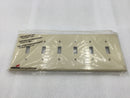 Cooper Wiring PJ6V 6 Gang Unbreakable Toggle Switch Plate in Ivory (Box of 10)