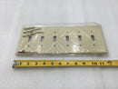 Cooper Wiring PJ6V 6 Gang Unbreakable Toggle Switch Plate in Ivory (Box of 10)