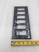 Cooper Wiring PJ266BK 6 Gang Unbreakable Decora Style Plate in Black (Box of 10)