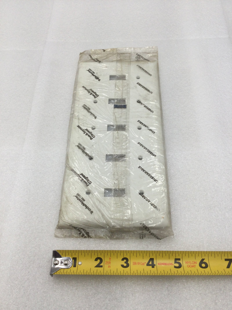 Pass & Seymour/Legrand TP5-W 5 Gang Toggle Switch Wall Plate in White