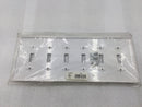 Cooper Wiring PJ6W 6 Gang Unbreakable Toggle Switch Plate in White (Box of 8)