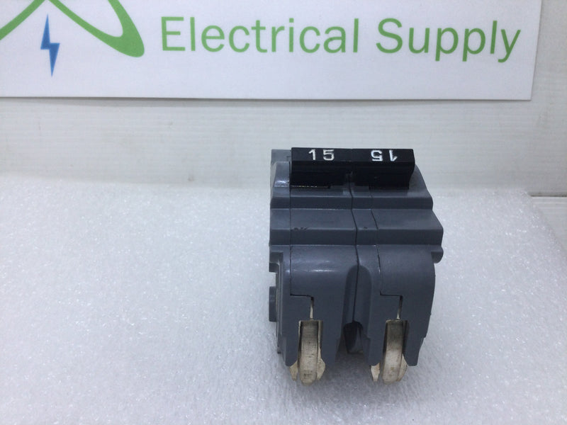 CE Inc UBIF-215N/FPE NA215 2 Pole 15 Amp 120/240vac Standard Plug In Circuit Breaker