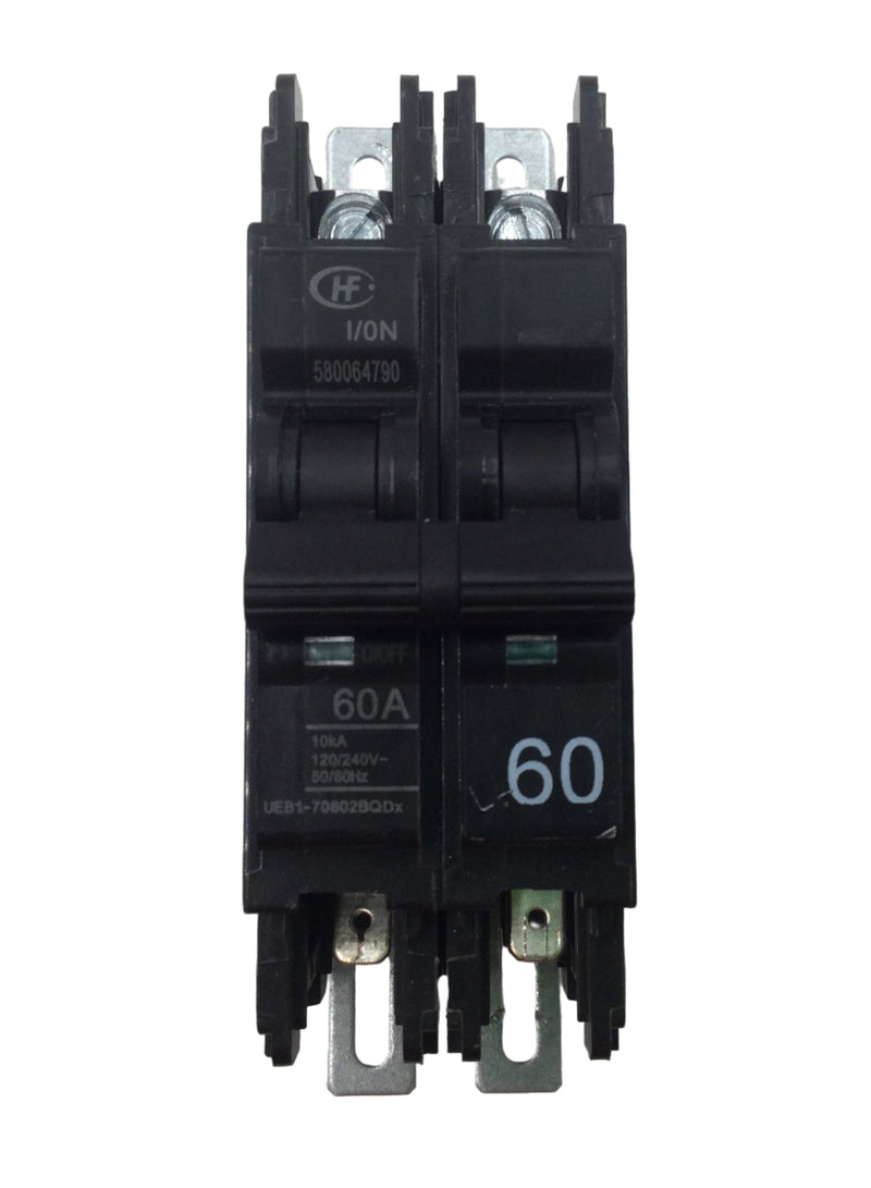 Zettler UEB1-70602BQDx 60 Amp 2 Pole 240V Circuit Breaker