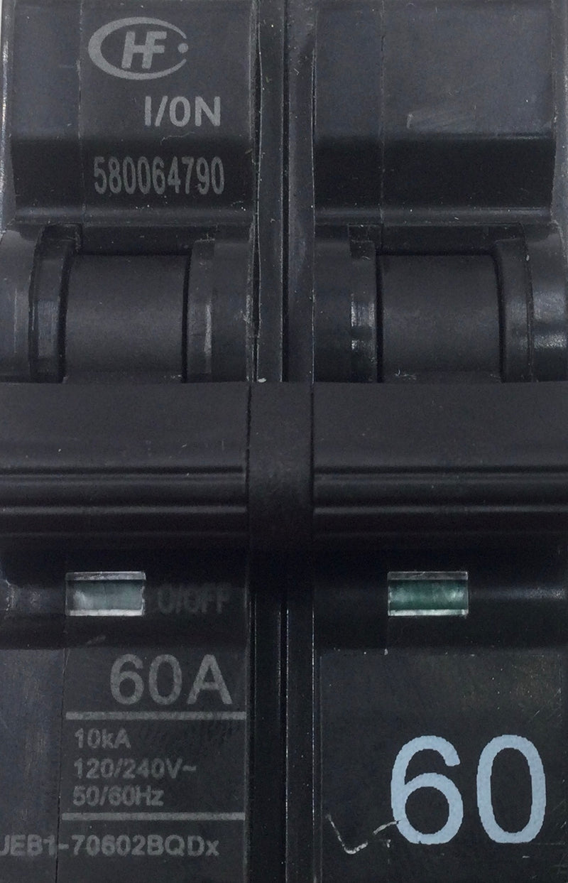 Zettler UEB1-70602BQDx 60 Amp 2 Pole 240V Circuit Breaker