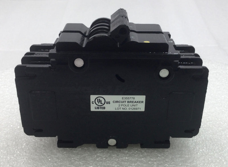 Zettler UEB1-70452BBDx 45 Amp 2 Pole 120/240V Circuit Breaker - Cosmetic Flaw