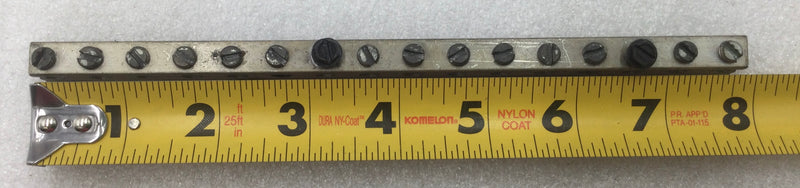 ITE M1224MB1150F/S 16 Position 4-14 AWG Grounding Bar 7 7/8" x 1/2"