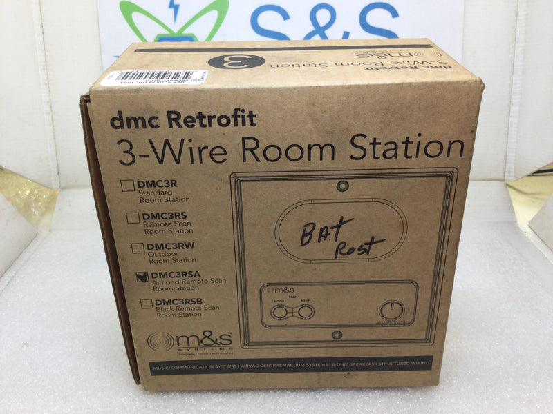 M&S DMC3RSA Patio Intercom/3 Wire Room Station - White