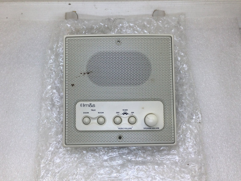 M&S DMC3RSA Patio Intercom/3 Wire Room Station - White