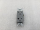Pass & Seymour/Legrand 26352GRY 20 Amp 125V Duplex Receptacle Decorator