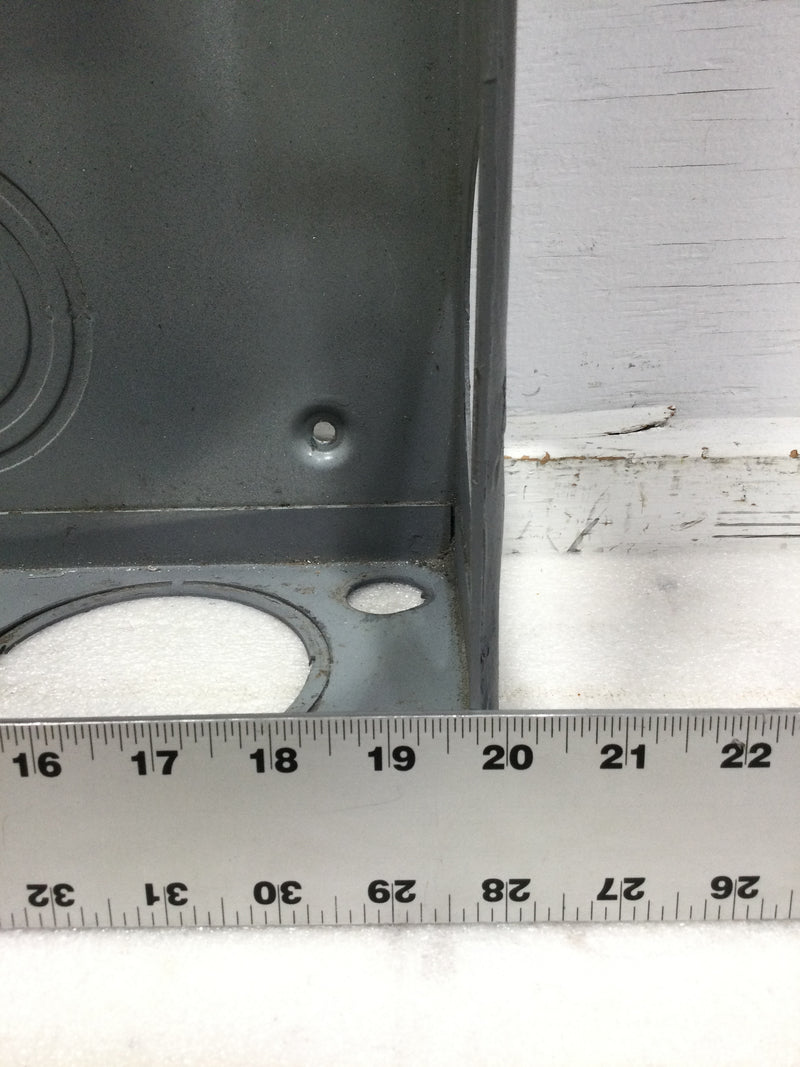 Milbank 4667-9504 600 Amp 480 Amp Continuous 3 Phase Type 3R 7 Terminal Meter Fitting Nema 3R Enclosure U4667-XT-9504