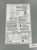 General Electric TSMR820CSFLFMG Load Center Cover Only 19 1/4" x 14 3/8"