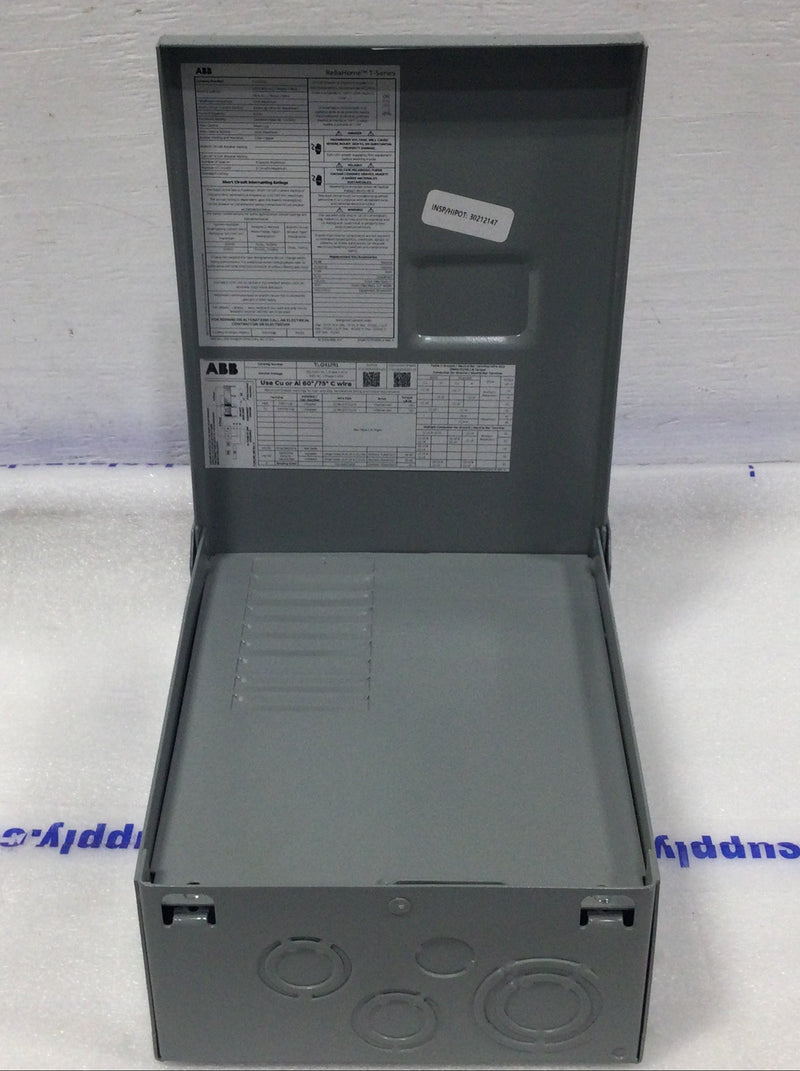ABB TLQ412R1 125 Amp 4 Space/8 Circuit 240V Load Center 10 1/2" x 7 3/4"