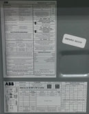 ABB TLQ412R1 125 Amp 4 Space/8 Circuit 240V Load Center 10 1/2" x 7 3/4"
