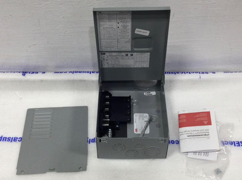 ABB TLQ412R1 125 Amp 4 Space/8 Circuit 240V Load Center 10 1/2" x 7 3/4"