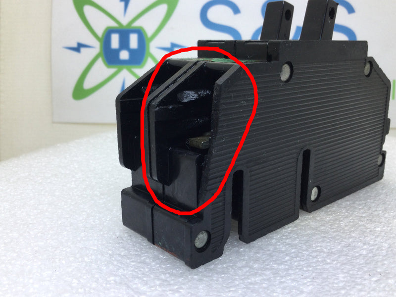 Zinsco/Sylvania/Challenger Q220 20 Amp 2 Pole 120/240V Breaker - Cosmetic Flaw
