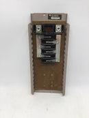 Cutler-Hammer 6 Space/12 Circuit MLO Guts Only Single Phase 150A 120/240VAC 6" x 13.5"