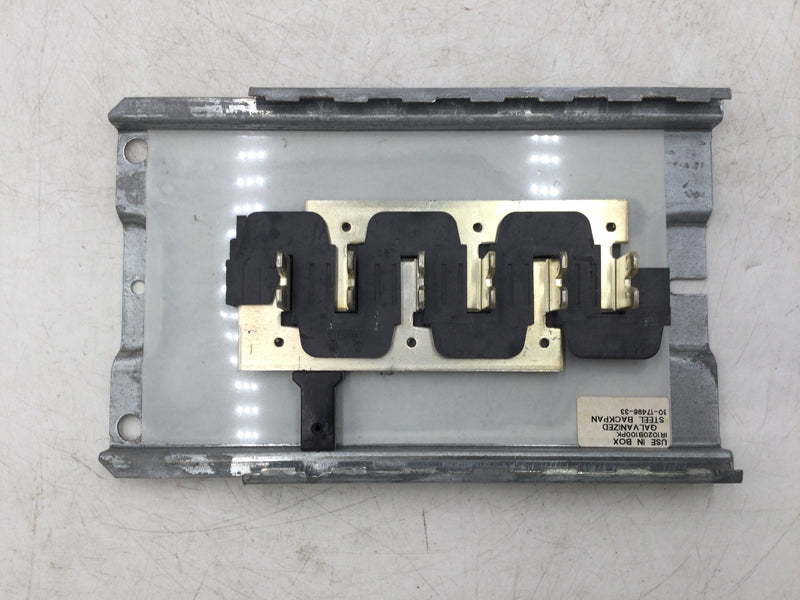 Eaton BR1020B100PK 6/12 Space Panel 125 Amp Guts Only 6" x 9.5"