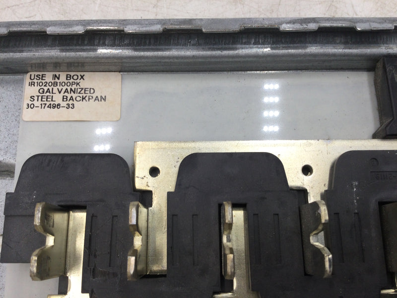 Eaton BR1020B100PK 6/12 Space Panel 125 Amp Guts Only 6" x 9.5"