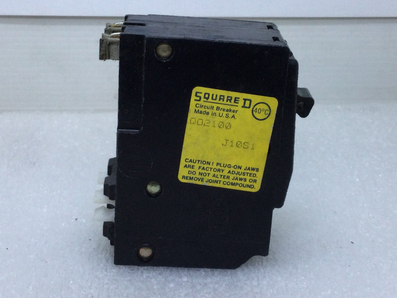 Square D QO2100 2 Pole 100 Amp 120/240V Plug-In Circuit Breaker