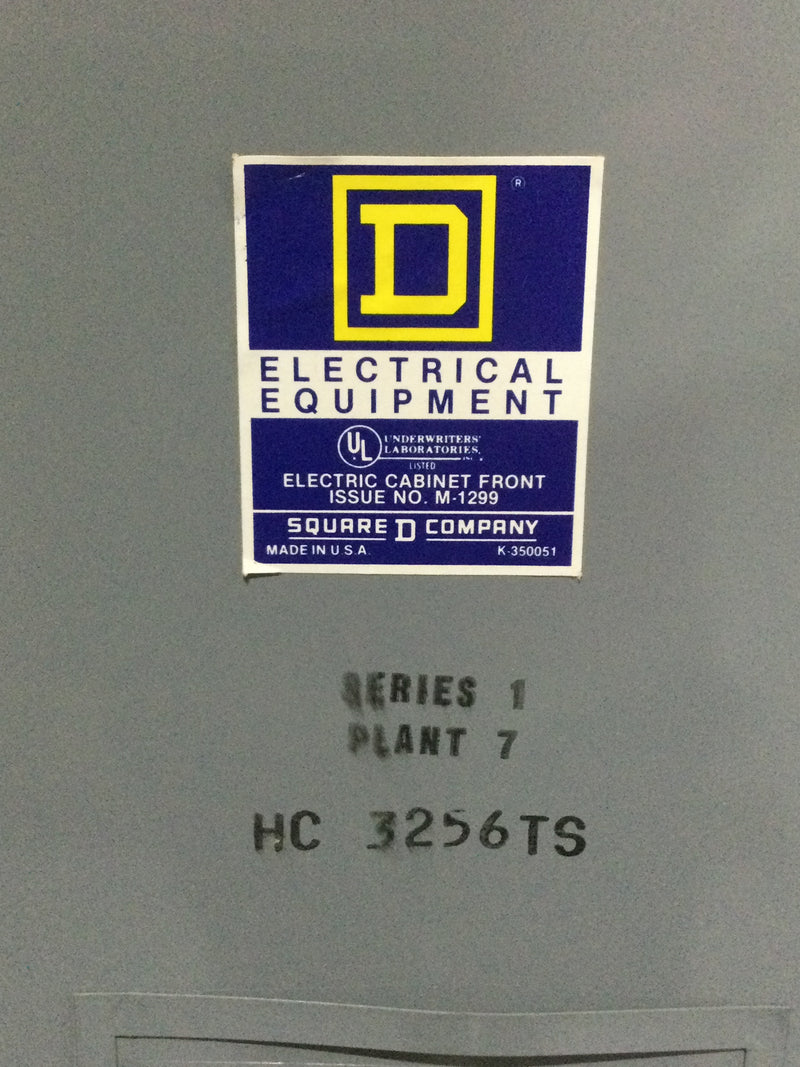 Square D HCM3273-4 HCM Panelboard 400 Amp Main Lug 600 Vac 250VDC I Line 56" X 32.5"