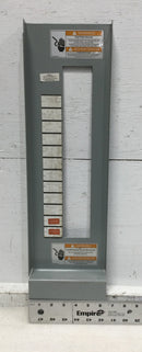 12 Space 120/240V Dead Front Only w/Main 23 3/4" x 6 1/2"