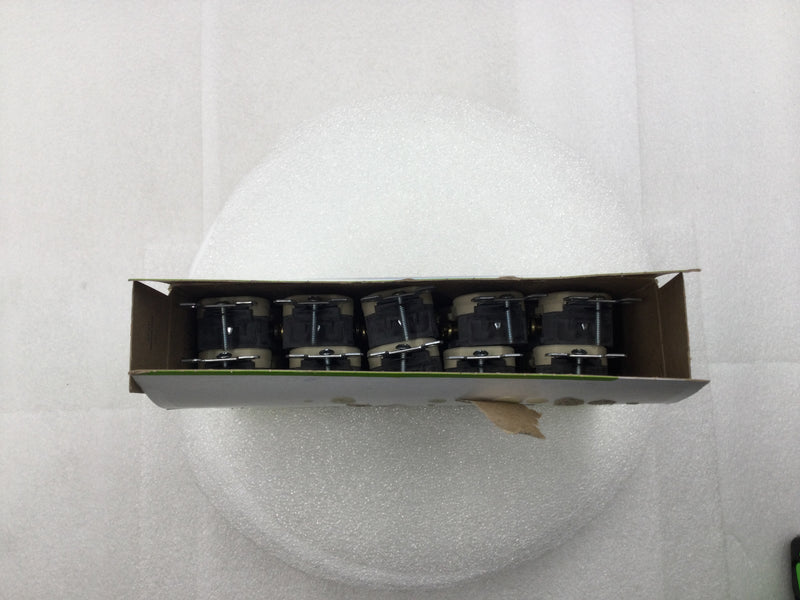 Leviton 5320-ICP 15 Amp Duplex Outlet/Receptacle - Box of 10