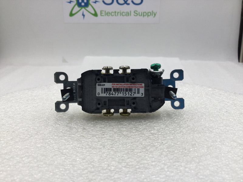 Leviton 5320-ICP 15 Amp Duplex Outlet/Receptacle - Box of 10