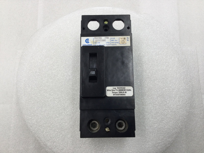 Challenger CD2150W 150 Amp 2 Pole 240V Circuit Breaker
