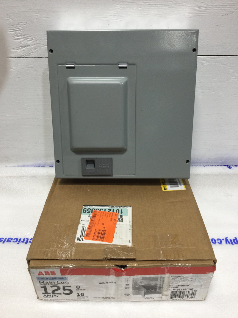 ABB TLMQ812SCUD 125A 8 Circuit 1PH 3W Surface Mount Indoor Load Center