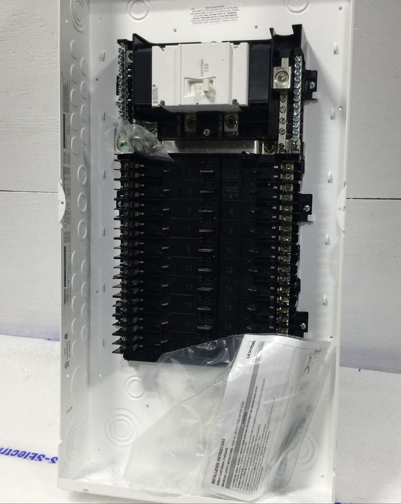 Leviton RD0-LP212-BDR 125 Amp 20 Space/20 Circuit 120/240V Load Center